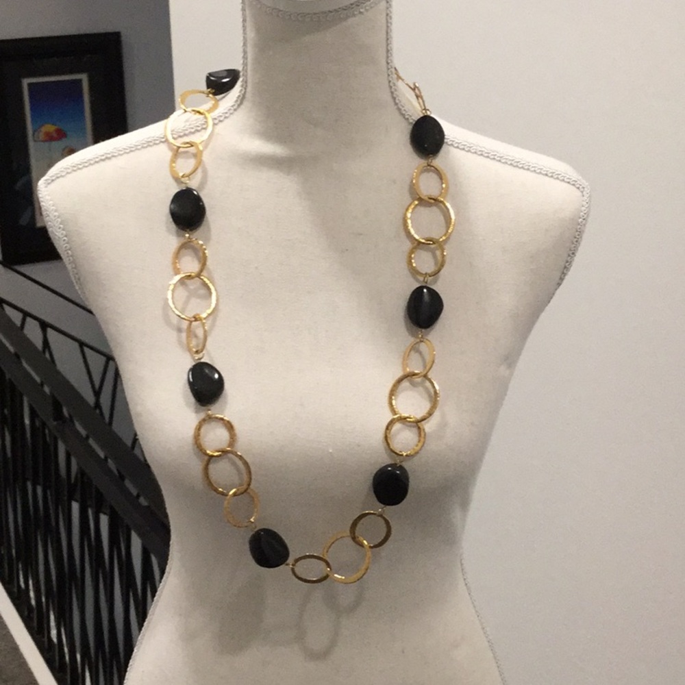 Black and gold necklace